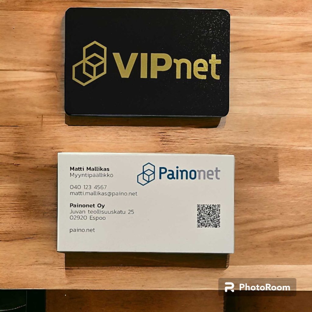 Käyntikortit, 2-puolinen